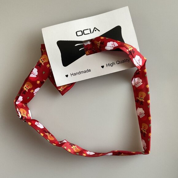 SANTA AND REINDEER HOLIDAY BOWTIE UNISEX COSPLAY - Picture 5 of 6